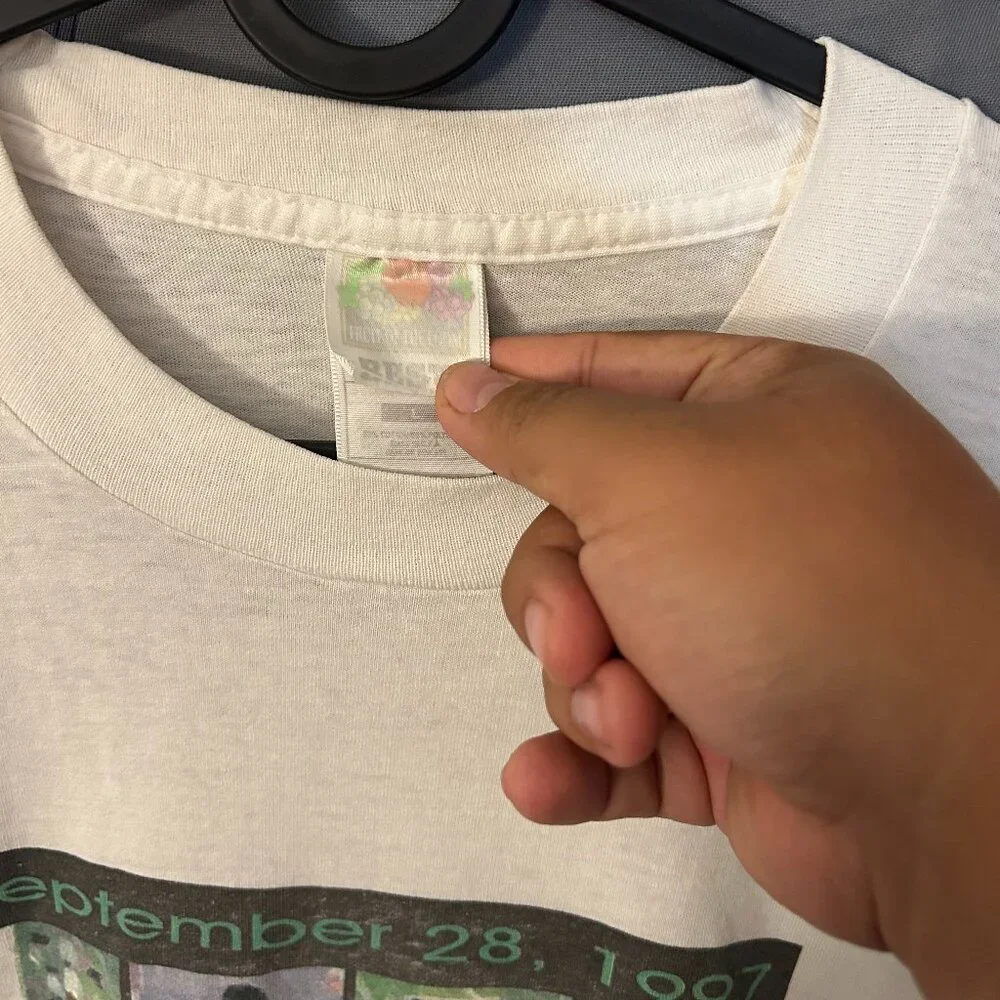 Vintage graphic long sleeves white large - Picture 4 of 5